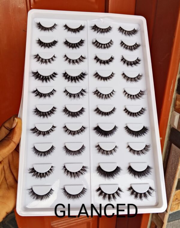 Chee 20Pair Mink Lash Tray - Glanced
