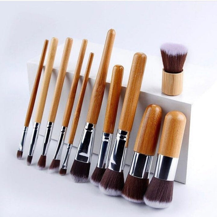 11pcs Bamboo Brush Set