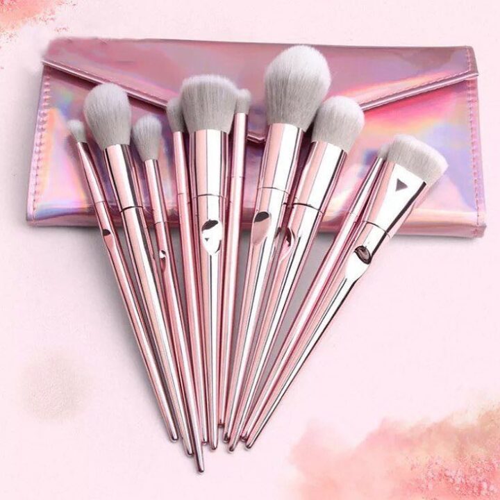 10pcs Pink Brush Set