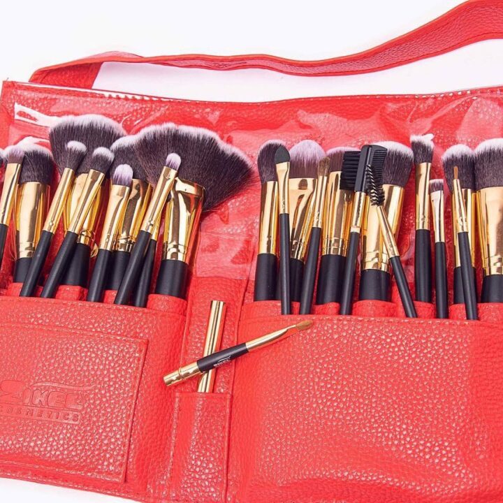Zikel 25pcs Brush Set with Waist Pouch