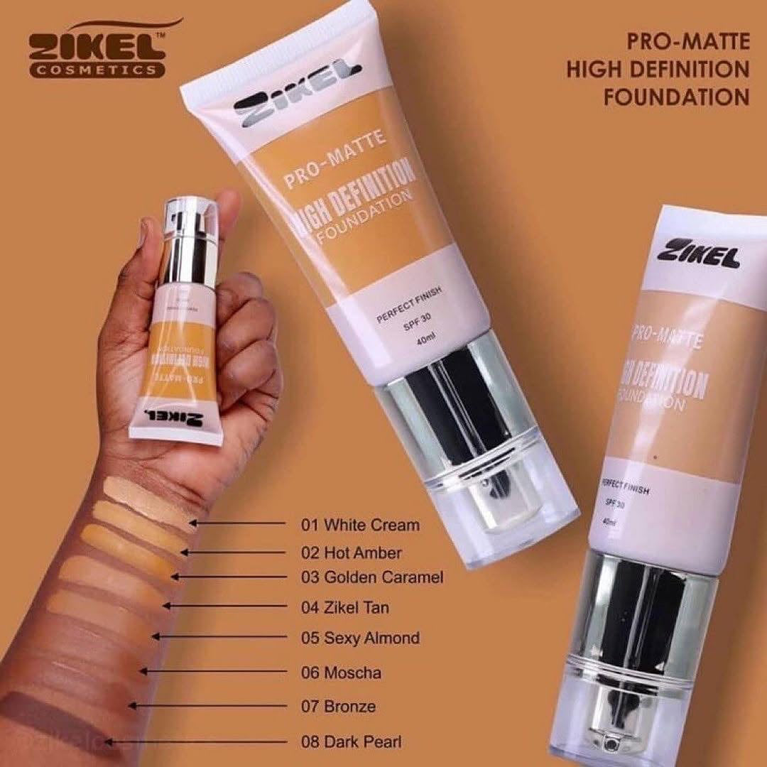 Zikel Pro Matte HD Foundation