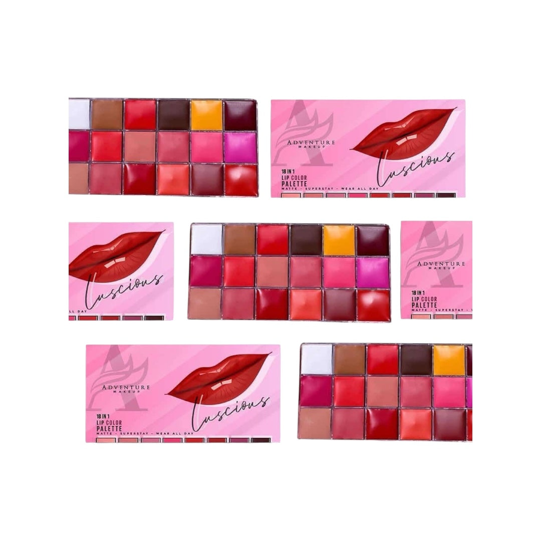 Adventure 18 Colour Lip Palette