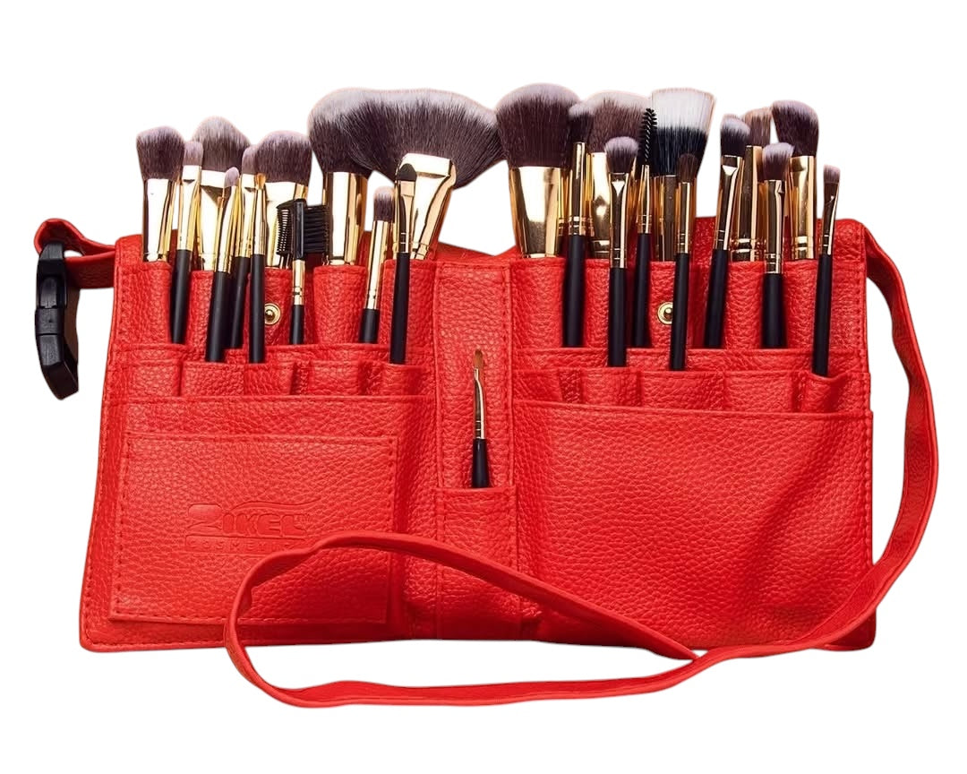 Zikel 25pcs Brush Set with Waist Pouch