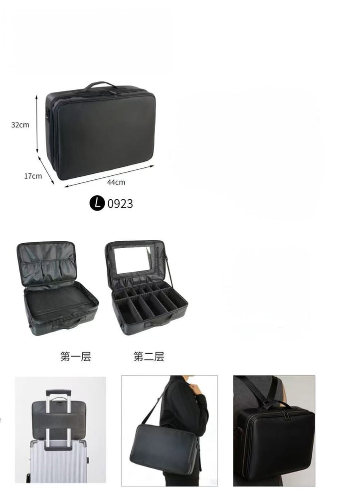 Big Oxford Makeup Bag With Mirror