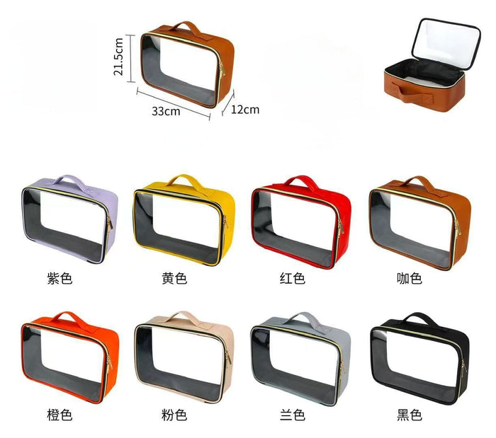 Black Transparent Makeup purse