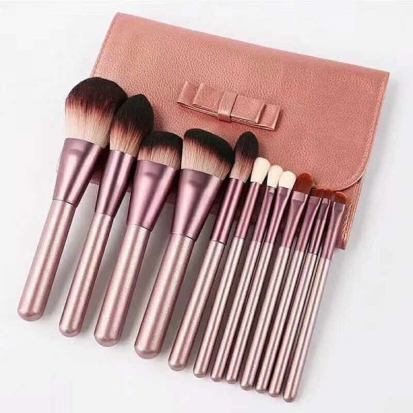 12pcs Rose Gold Brush Set