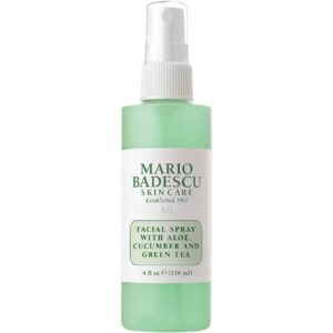 Mario Badescu facial spray with Aloe, Cucumber and Green tea.
