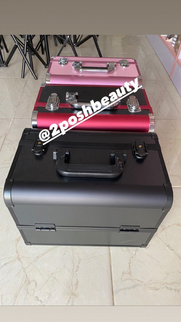 Double Step Metal Makeup Box