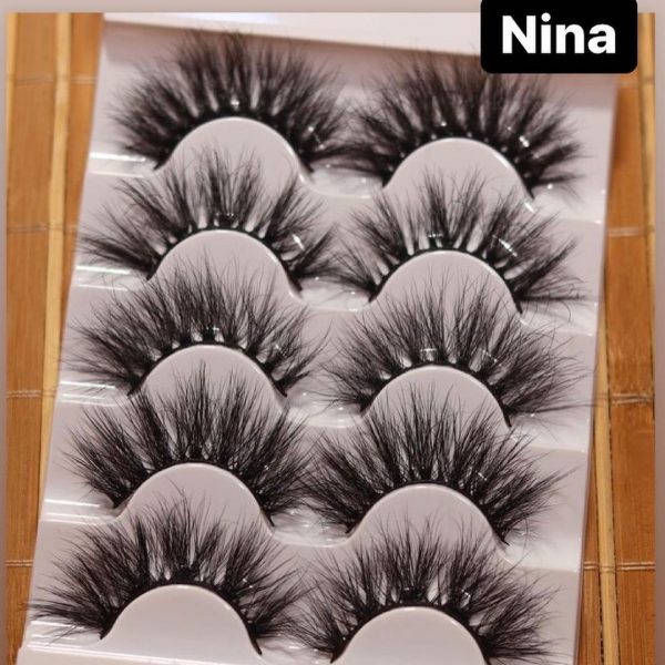 Msmetics 5pair Mink Lash Tray- Nina