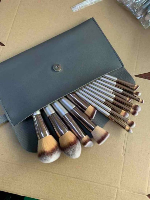 14 in 1 Brush Set In Black Pouch