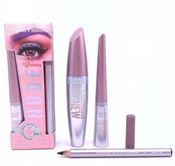 Million Pauline 3in1 Eye Set(Mascara,Eyeliner,Eyepencil)