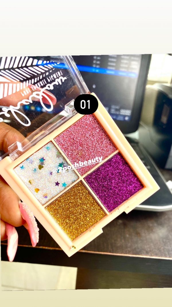 Seven Cool 4 Colour Glitter Palette