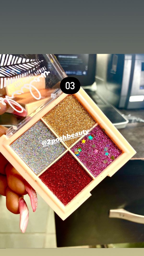 Seven Cool 4 Colour Glitter Palette
