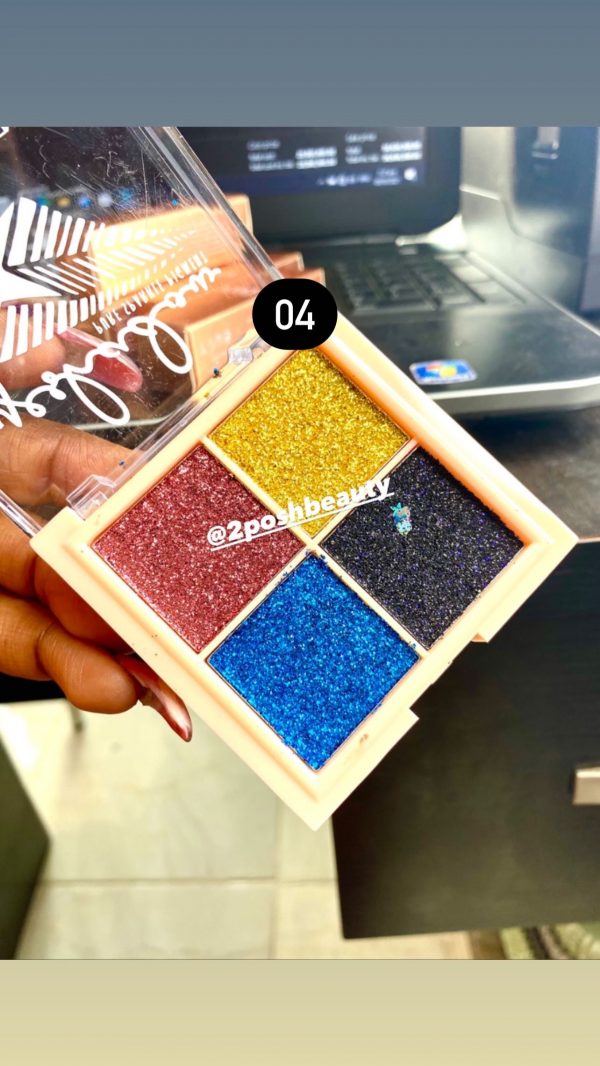 Seven Cool 4 Colour Glitter Palette