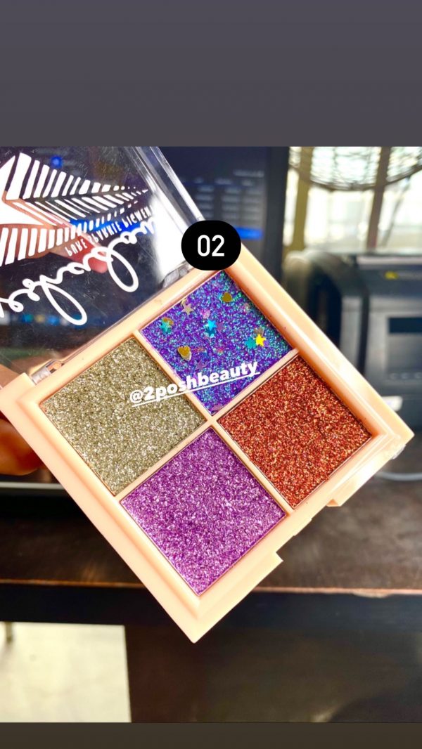 Seven Cool 4 Colour Glitter Palette