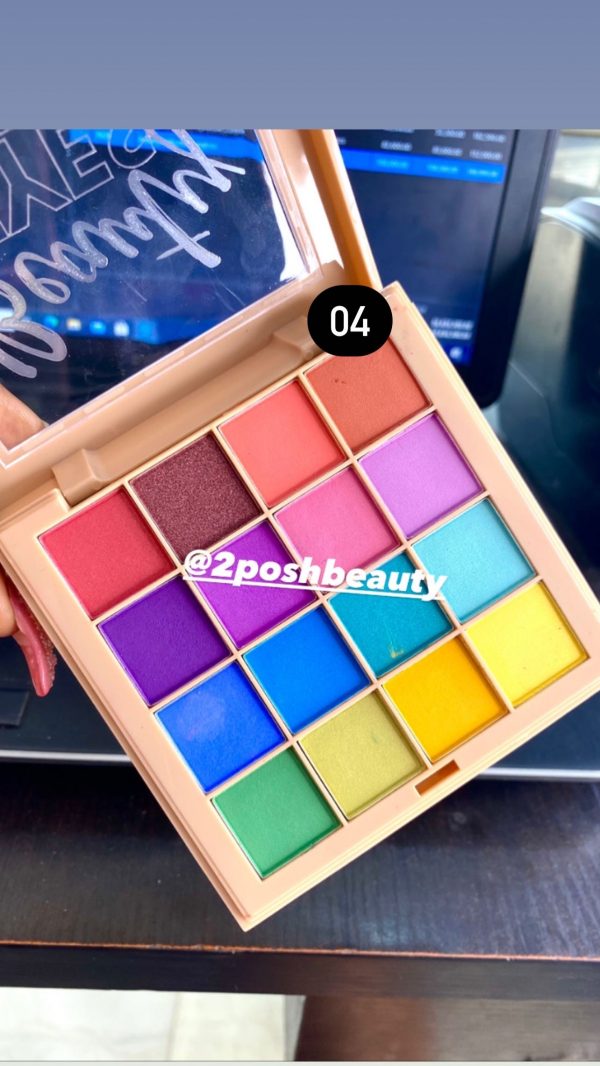 Seven Cool 16 Colour Eyeshadow Palette