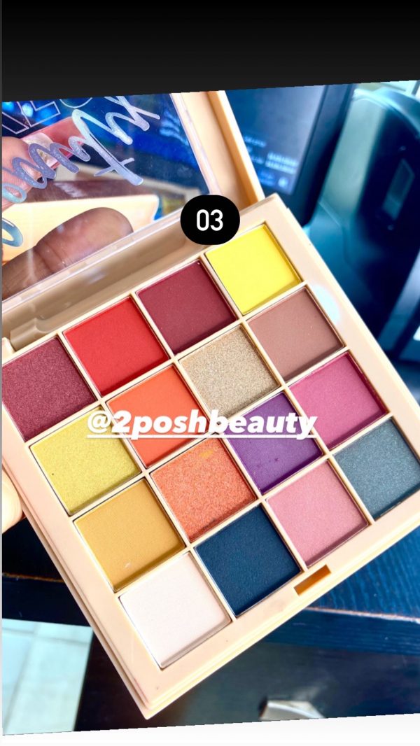 Seven Cool 16 Colour Eyeshadow Palette