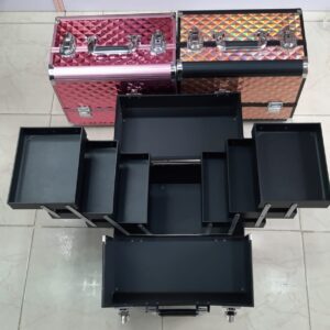 Three Step Metal Makeup Box
