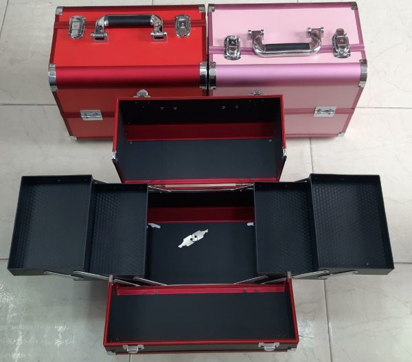 Double Step Metal Makeup Box