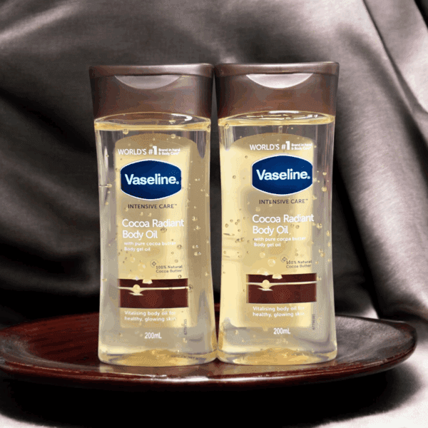 Vaseline Intensive Care Cocoa Radiant Body Oil - 200ml(Brown Cover)