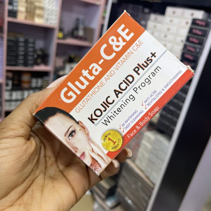 kojic acid plus glutathione soap and Gluta-C&E Kojic Acid soap