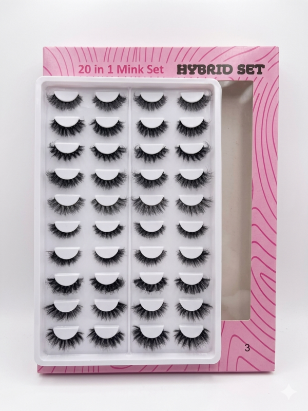 Voan 20pair Hybrid Lash Tray- Set3