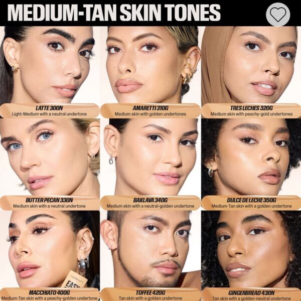 Hudabeauty Easy Blur Natural Airbrush Foundation With Niacinamide