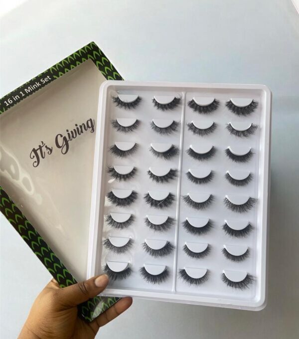 16pair Lash Tray – It's Giving