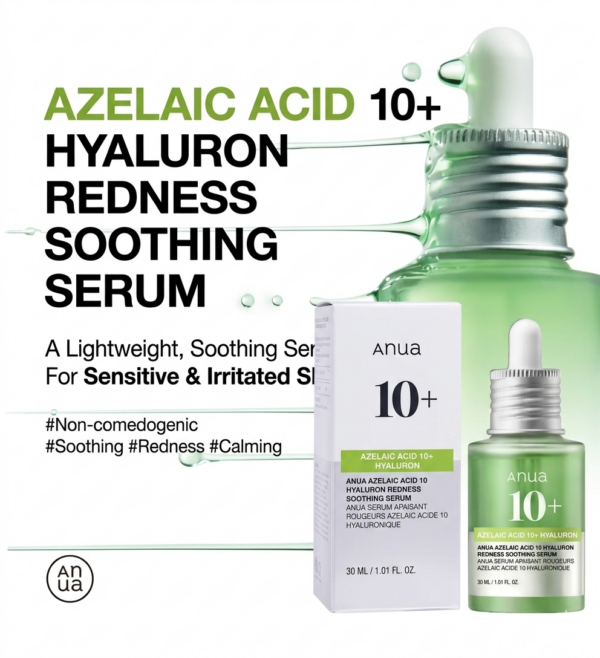 Anua Azelaic Acid 10% + Hyaluron Redness Soothing Serum